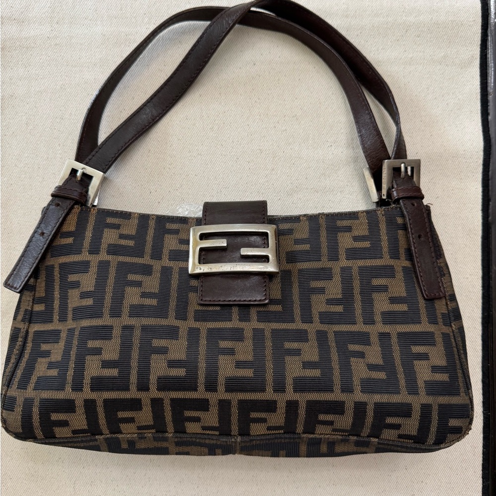 FENDI Zucca Shoulder Bag in Tobacco - Picture 3 of 12